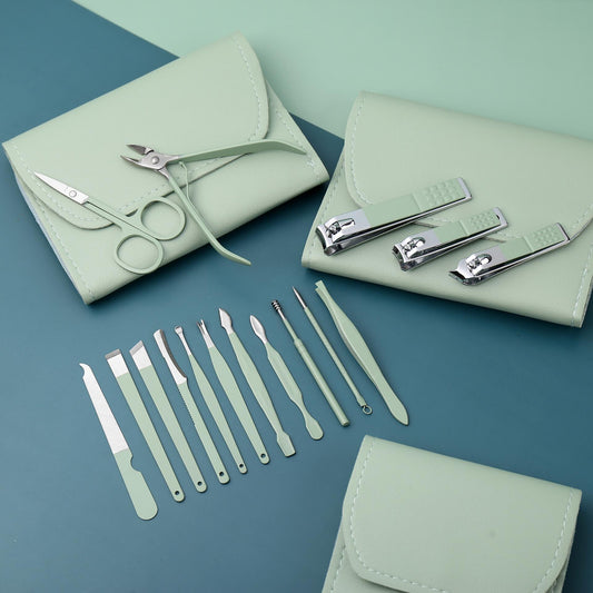 Kit coupe-ongles professionnel 16en1 en acier inoxydable – طقم العناية بالأظافر