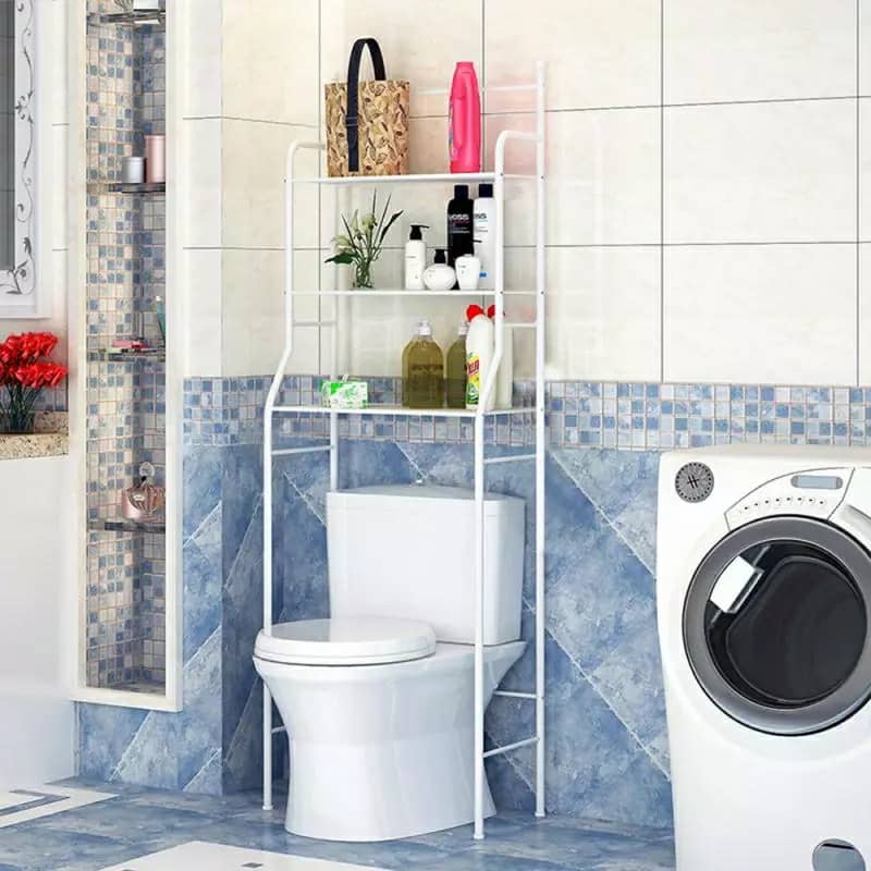 support de rangement en acier inoxydable pour salle de bain WC