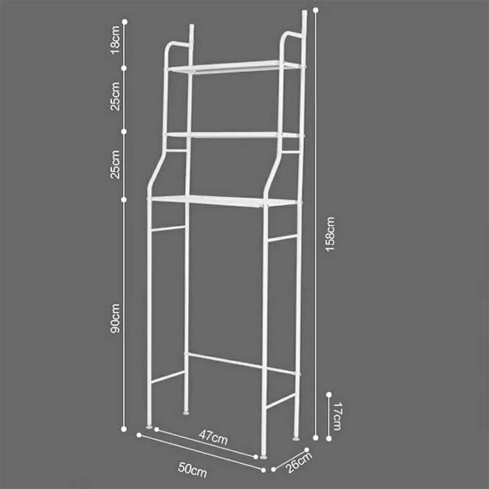 support de rangement en acier inoxydable pour salle de bain WC