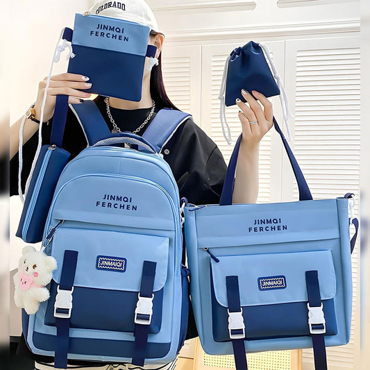 Ensemble de sacs d’école Kawai pour adolescents 5Pcs Bieyoumi Fashion  – محفظة 5 قطع كاواي